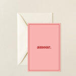 ČESTITKA AMORE ROZE OKVIR