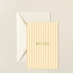 ČESTITKA AMORE ŽUTE PRUGE